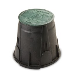 RAINBIRD-7" Round VB Valve Box with Green Lid