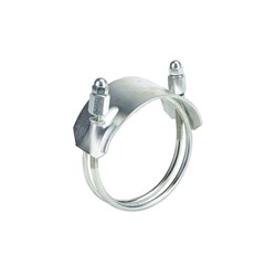 STEEL PLATED HOSE CLAMP - Left Hand Spiral