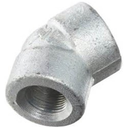 GALVANISED STEEL 45 ELBOW - BSP female