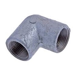 GALVANISED STEEL 90 ELBOW - BSP female