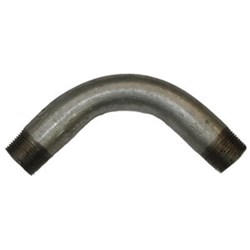 GALVANISED STEEL 90 BEND - BSPT male x BSPT male