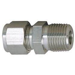 SS MALE CONNECTOR - BSPT