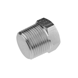 316 STAINLESS STEEL HEXAGON HEAD SOLID PLUG - BSPT male