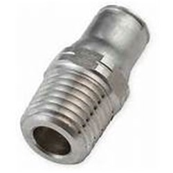316 STAINLESS STEEL PUSH-IN TUBE CONNECTOR - Metric x BSPT male thread