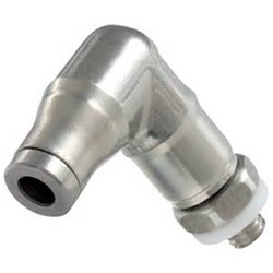 316 STAINLESS STEEL PUSH-IN TUBE 90 ELBOW - Metric x BSPT male thread