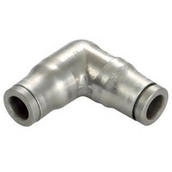 316 STAINLESS STEEL PUSH-IN TUBE UNION 90 ELBOW - Metric