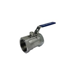 STAINLESS STEEL 316 BALL VALVE x 1 piece, Lockable handle, BSP Female, PFTE seals