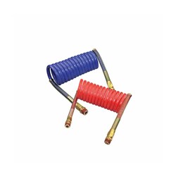 NYLON AIRBRAKE SUZI COIL SET - BSPT male x 1/2" - Red/Blue