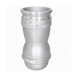 GALVANISED STEEL TRAVIS COUPLING HOSETAIL - Male x Camlok Male