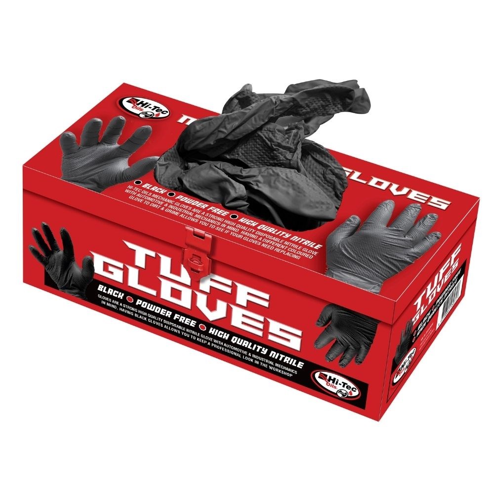 tuff black nitrile gloves