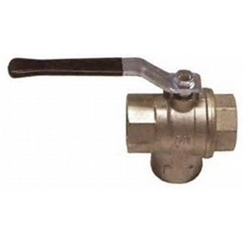 3 WAY T PORT, BSP Female bottom entry BRASS BALL VALVE 