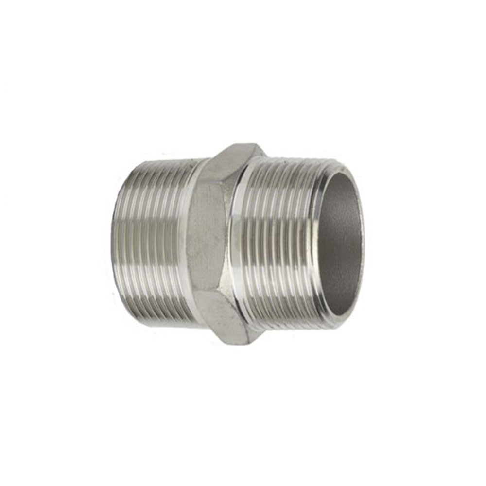 thumbnail image 2 of Pan-Am 316 Stainless Steel Male Nipples – BSPT To NPT, 6,000 PSI Hydraulic Fittings 2 of 6